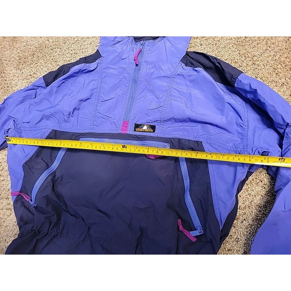 VTG Sierra Designs Anorak Pullover Jacket SZ Medium hooded quarter zip Womens - Picture 6 of 14